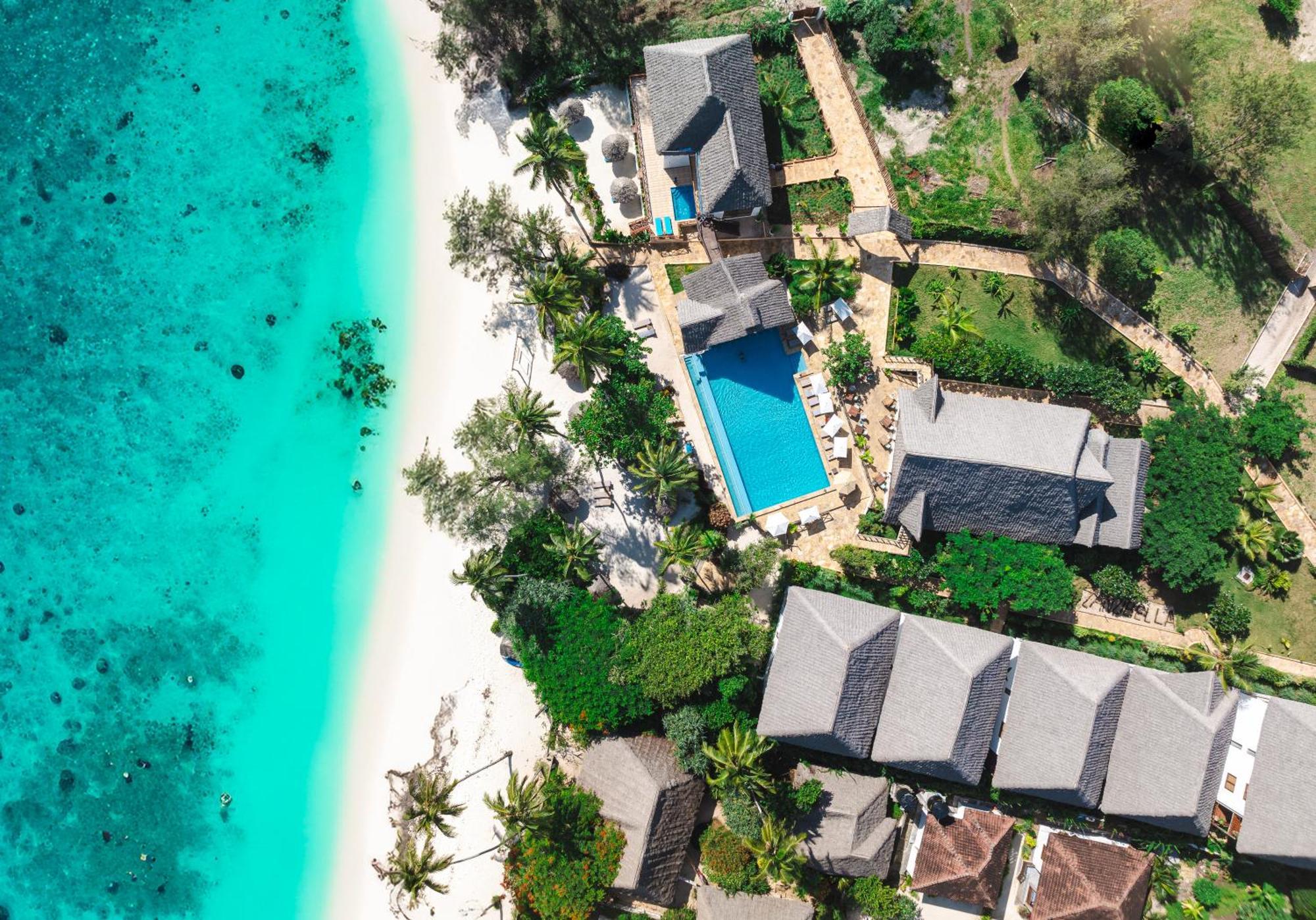 Zanzibella Hotel & Spa Ківенґва Екстер'єр фото Aerial view of the resort